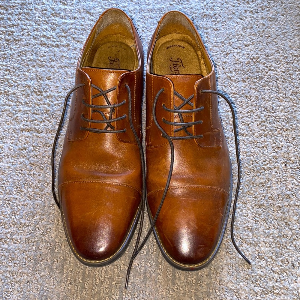 Forsheim Montinero cap-toe oxford mens brown leather dress shoes MOVING SALE